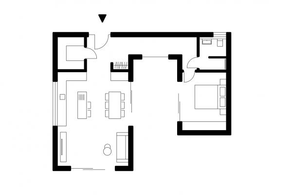 Grundriss GABLOK Bungalow 70