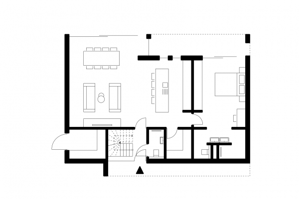 Grundriss eines Gablok Musterhaus