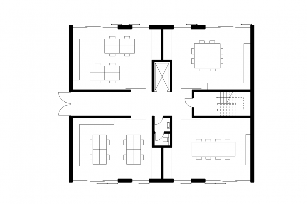 Gablok Musterhaus Gebäudekomplex Grundriss