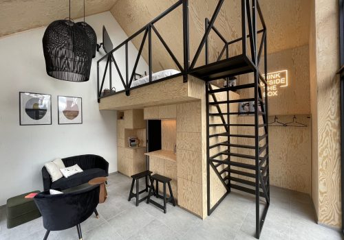 Innenausbau eines Gablok Haus