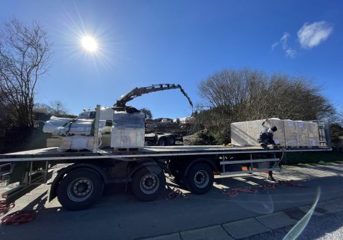 Gablok Elemente werden für Projekt geliefert