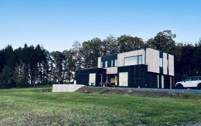 Projekt von Gablok mit dem Haus zum Selberbauen - Blockhaus mit Garage