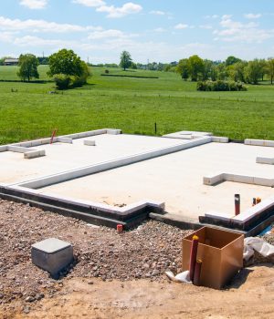Grundplatte Grundplatte eines Gablok Bausatz Haus
